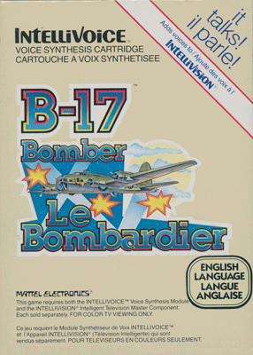 intellivision b 17 bomber